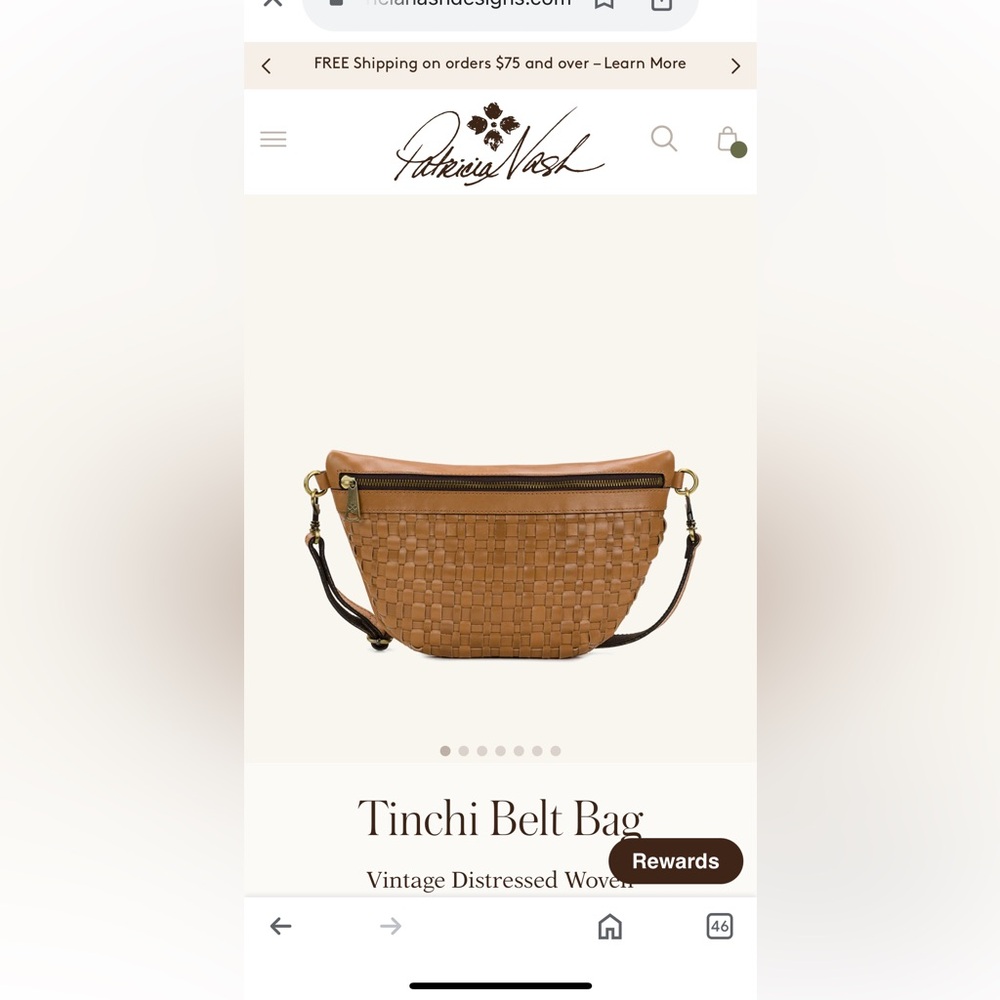 Patricia Nash Tinchi Belt Bag Camel